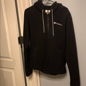 black hoodie